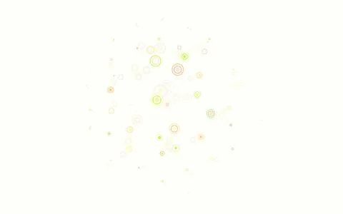 Light Orange vector background with bubbles. Stock Illustration