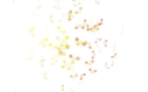 Light Orange vector background with bubbles. Stock Illustration