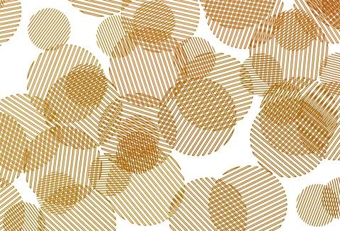 Light Orange vector background with bubbles. 스톡 일러스트