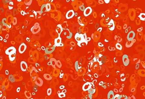 Light Orange vector background with bubbles. 스톡 일러스트