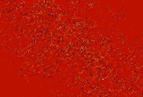 Light Orange vector background with bubbles. Stock Illustration