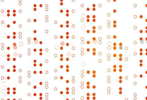 Light Orange vector background with bubbles. Stock Illustration
