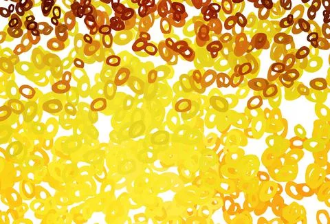 Light Orange vector background with bubbles. 스톡 일러스트