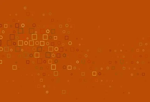 Light Orange vector background with circles, rectangles. 스톡 일러스트