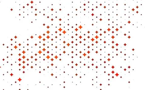 Light Orange vector background with colored stars. Stock Illustration