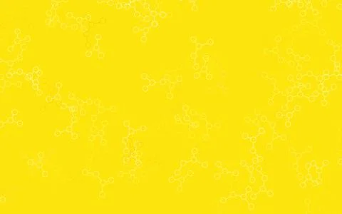 Light Orange vector background with forms of artificial intelligence. Stock Illustration