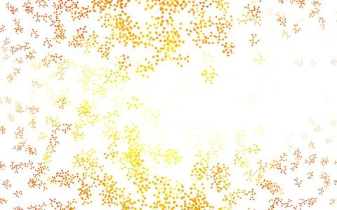 Light Orange vector background with forms of artificial intelligence. Stockillustratie