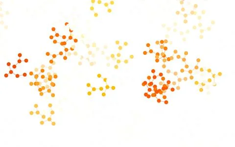 Light Orange vector background with forms of artificial intelligence. Ilustración de archivo