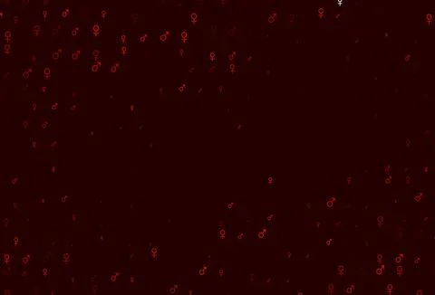 Light orange vector background with gender symbols. イラスト素材