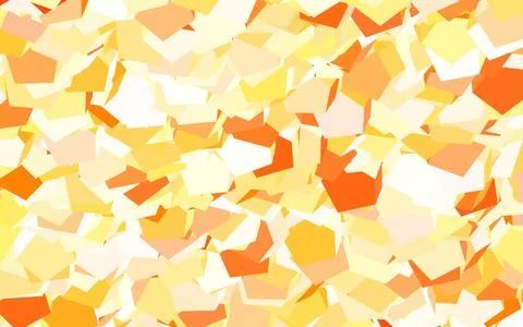Light Orange vector background with hexagons. Stock Illustration
