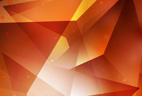 Light Orange vector background with polygonal style. Stock Illustration