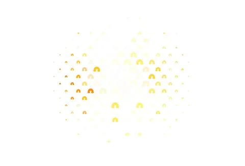 Light Orange vector background with rainbow symbols. Illustrazione stock