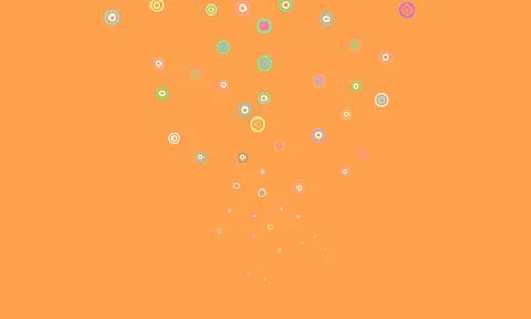Light orange vector background with spots. Stock Illustration