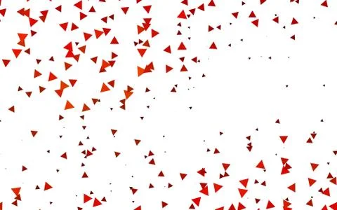 Light Orange vector background with triangles. Stock Illustration