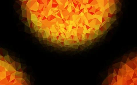 Light Orange vector blurry triangle pattern. Illustrazione stock