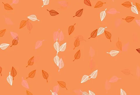 Light Orange vector doodle layout. Illustration
