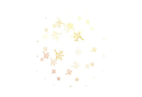 Light Orange vector doodle pattern with branches. Illustrazione stock