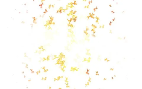 Light Orange vector elegant pattern with branches. Stock Illustration