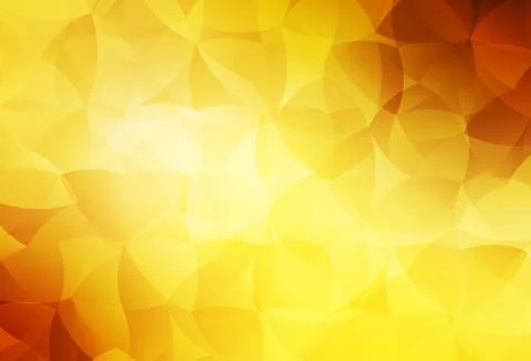 Light Orange vector gradient triangles pattern. Stock Illustration