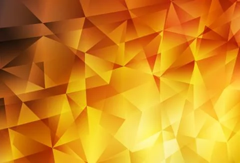 Light Orange vector gradient triangles pattern. イラスト素材