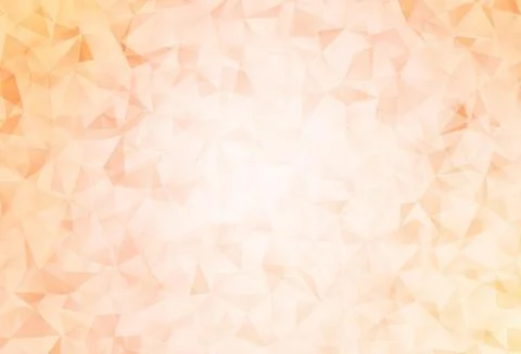Light Orange vector gradient triangles pattern. 스톡 일러스트