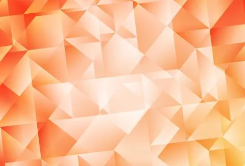 Light Orange vector gradient triangles pattern. Illustrazione stock