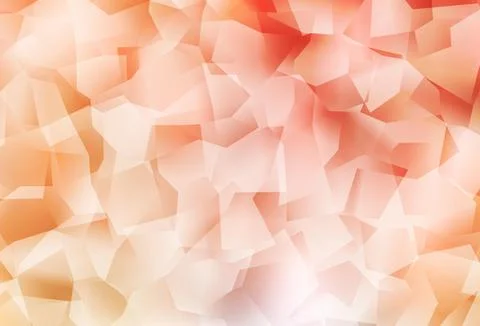 Light Orange vector gradient triangles pattern. Stock Illustration