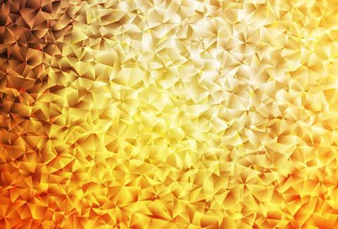 Light Orange vector gradient triangles pattern. Stock Illustration