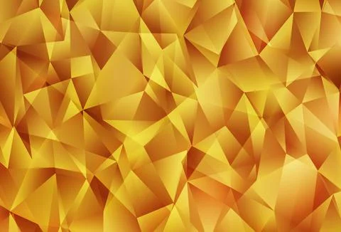 Light Orange vector gradient triangles texture. Stock Illustration