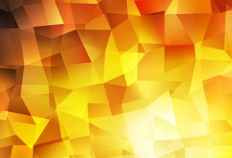 Light Orange vector gradient triangles pattern. Stock Illustration