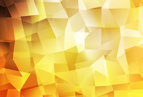 Light Orange vector gradient triangles pattern. Stock Illustration