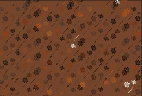 Light Orange vector hand painted pattern. イラスト素材