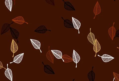 Light Orange vector hand painted pattern. Stock Illustration