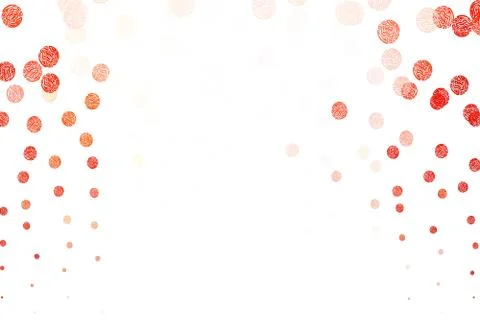 Light Orange vector layout with circle shapes. Illustrazione stock