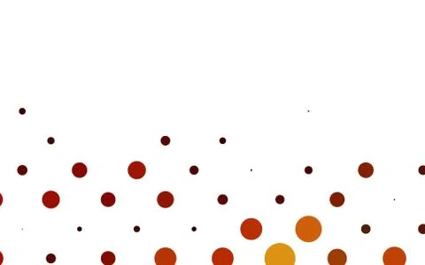 Light Orange vector layout with circle shapes. Illustrazione stock