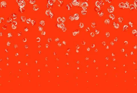 Light Orange vector layout with circle shapes. Illustrazione stock