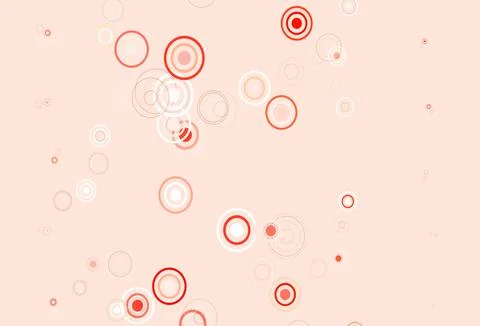 Light Orange vector layout with circle shapes. Illustrazione stock