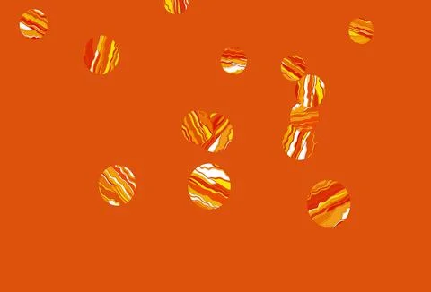 Light orange vector layout with circle shapes. Illustrazione stock