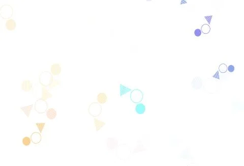 Light Orange vector layout with circles, lines. Illustrazione stock