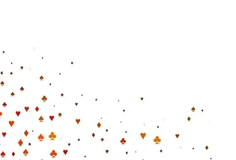 Light Orange vector layout with elements of cards. Illustrazione stock