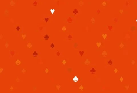 Light Orange vector layout with elements of cards. Ilustración de archivo