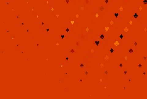 Light Orange vector layout with elements of cards. Ilustración de archivo