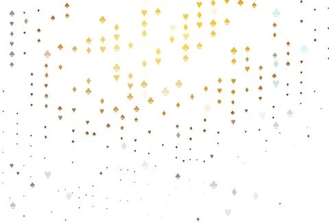 Light Orange vector layout with elements of cards. Stock Illustration