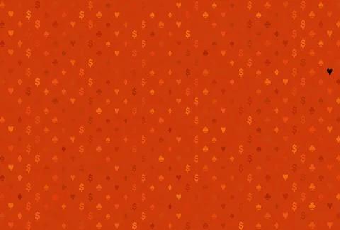 Light orange vector layout with elements of cards. Ilustración de archivo