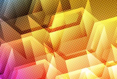 Light Orange vector layout with hexagonal shapes. Stock Illustration