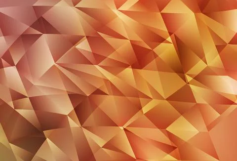 Light Orange vector layout with lines, triangles. Stock Illustration