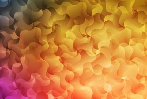 Light Orange vector layout with wry lines. Stock Illustration