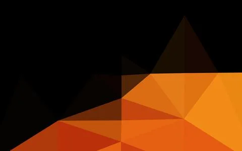 Light Orange vector low poly layout. Stock Illustration