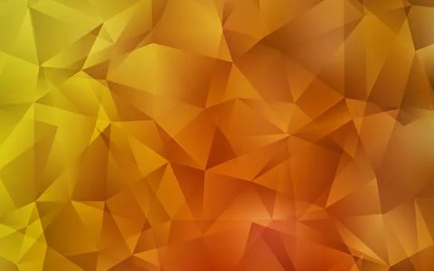 Light Orange vector low poly texture. A sample with polygonal shapes. Brand n 스톡 일러스트