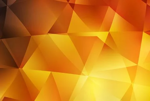 Light Orange vector low poly layout. Stock Illustration